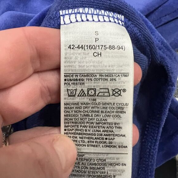 GAP Womens Cobalt Blue Velour Sleeveless Bodysuit Top Size Small S NWT - Picture 6 of 8